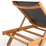 Шезлонг из текстиля и эвкалипта Power of Nature варинант исполнения - 4 | Loft Concept в Москве