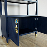 Стеллаж со стеклянными полками Elsa Dreams Blue варинант исполнения - 5 | Loft Concept в Москве