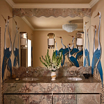 Обои ручная роспись Sarus Cranes Colourway SC-208 on Raw Silk dyed silk варинант исполнения - 3 | Loft Concept в Москве