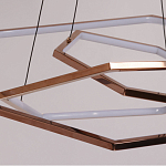 Люстра с 3-мя подвесами в виде шестиугольников Hexagon Horizontal варинант исполнения - 4 | Loft Concept в Москве