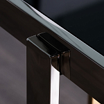 Консоль в современном стиле с черной стекляной столешницей Console with Black Glass варинант исполнения - 3 | Loft Concept в Москве