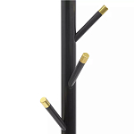 Напольная вешалка чёрная с золотистыми элементами Branches Hangers варинант исполнения - 1 | Loft Concept в Москве