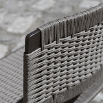 Дизайнерский стул с каркасом из металла с плетеными сиденьем и спинкой GREEN POINT Chair варинант исполнения - 7 | Loft Concept в Москве