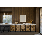 Кухонный гарнитур из массива дуба и камня Ratio Dada Engenereed варинант исполнения - 3 | Loft Concept в Москве