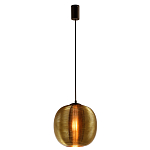 Подвесной светильник со стеклянным рельефным плафоном золото Perforated Glass 25 варинант исполнения - 2 | Loft Concept в Москве