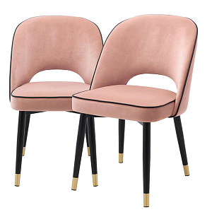 Комплект из двух стульев Eichholtz Dining Chair Cliff set of 2 nude