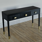 Дизайнерский Письменный стол Elsa Dreams Black с тремя ящиками варинант исполнения - 3 | Loft Concept в Москве