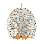 Подвесной светильник белый металлический в форме купола White Natural Lines варинант исполнения - 1 | Loft Concept в Москве