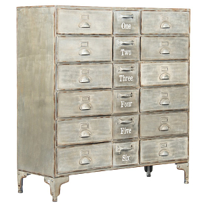 Комод металлический в стиле лофт Oscar Drawer Cabinet