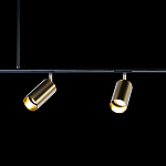 Люстра линейная с 5-ю цилиндрическими плафонами цвета латунь TRIBES CHANDELIER варинант исполнения - 5 | Loft Concept в Москве