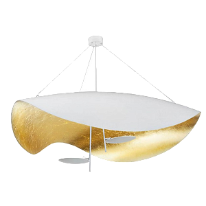 Подвесной светильник CATELLANI & SMITH LEDERAM MANTA S2 PENDANT White + Gold
