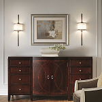 Бра вертикальное с белым полукруглым плафоном и длинным стержнем L Kichler варинант исполнения - 2 | Loft Concept в Москве