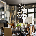 Обои ручная роспись в стиле Арт-деко Symphony Original colourway on Arkose silk dupion варинант исполнения - 2 | Loft Concept в Москве