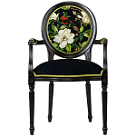 Стул с подлокотниками из бука с изображением птиц и цветов Blooming Birds варинант исполнения - 1 | Loft Concept в Москве