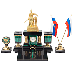 Настольный письменный набор из малахита и долерита Leader Organizer варинант исполнения - 1 | Loft Concept в Москве