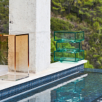 Стол журнальный в форме кубов Acrylic Furniture Lumina Mint Breeze варинант исполнения - 7 | Loft Concept в Москве