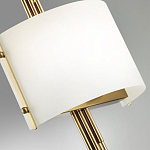 Бра с изогнутым плафоном на бронзовом основании с вертикальным декором из металлических трубок Sohne варинант исполнения - 8 | Loft Concept в Москве