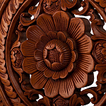 Панно из дерева круглое Flower Panel With Trees варинант исполнения - 2 | Loft Concept в Москве