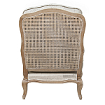 Кресло со спинкой из ротанга Ellie Rattan Armchair beige print flax варинант исполнения - 2 | Loft Concept в Москве