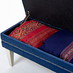 Мягкая банкетка с зоной для хранения Casket Blue варинант исполнения - 4 | Loft Concept в Москве