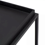 Тумба чёрная на колёсах Cabinet on Wheels варинант исполнения - 4 | Loft Concept в Москве