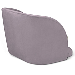 Барный стул со спинкой на 4-х деревянных ножках Сиреневый Велюр Ava Charm варинант исполнения - 3 | Loft Concept в Москве