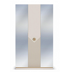 Шкаф трёхдверный с 2-мя зеркальными дверками Satin Furniture варинант исполнения - 3 | Loft Concept в Москве