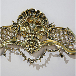 Зеркало настенное в бронзовой раме Grace Gold Mirrors  варинант исполнения - 3 | Loft Concept в Москве