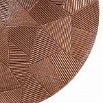 Кофейный столик с рельефной столешницей из металла Aplika Bronze варинант исполнения - 2 | Loft Concept в Москве