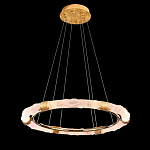Люстра в форме кольца с золотым декором Warm Heavenly Light варинант исполнения - 5 | Loft Concept в Москве