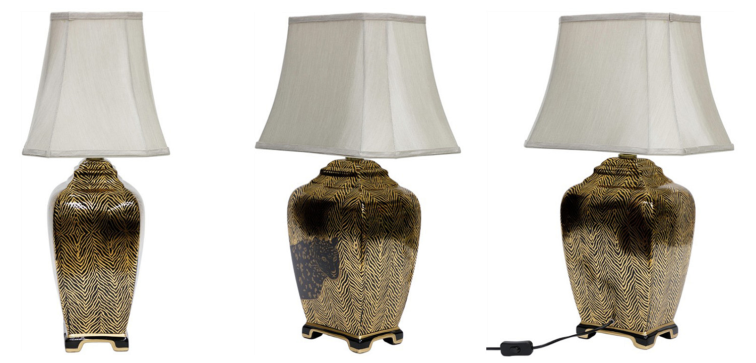 Настольная лампа Leopard Table lamp black and gold Настольная лампа Leopard Table lamp black and gold - Loft-Concept в Москве