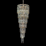 Люстра многоярусная каскадная с хрустальными подвесками Roul Crystal Light варинант исполнения - 4 | Loft Concept в Москве