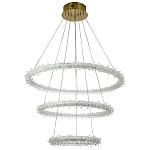Многоярусная кольцевая люстра с хрустальным декором Gilbertine Crystals Ring Chandelier варинант исполнения - 2 | Loft Concept в Москве