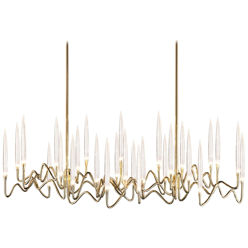  Il Pezzo Chandelier Brass and Crystals     | Loft Concept 