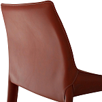 Стул коричневый из искуственной кожи на 4-х ножках Enigma Brown варинант исполнения - 2 | Loft Concept в Москве