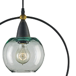 Подвесной светильник с прозрачным плафоном в тонком металлическом кругу Hanging Cascade Balls варинант исполнения - 1 | Loft Concept в Москве