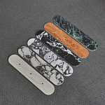 Бра с каменным основанием и 3-мя плафоном из стекла Shaw Marble Lighting варинант исполнения - 1 | Loft Concept в Москве