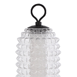 Настольная лампа с прозрачным факутрным стеклянным плафоном Sonora варинант исполнения - 3 | Loft Concept в Москве