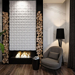 Гипсовая 3D Панель M-38 варинант исполнения - 1 | Loft Concept в Москве