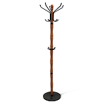 Вешалка напольная деревянная с черными металлическими крючками Noble Branches варинант исполнения - 1 | Loft Concept в Москве