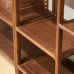Стеллаж деревянный с полками для хранения Moon Walnut Furniture варинант исполнения - 3 | Loft Concept в Москве