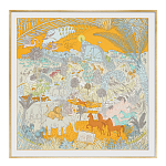 Картина Hermes Le Carnaval des Animaux Orange варинант исполнения - 1 | Loft Concept в Москве