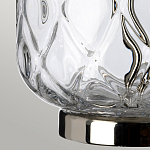 Настольная лампа с цилиндрическим абажуром и прозрачным стеклянным основанием Quintiesse варинант исполнения - 5 | Loft Concept в Москве