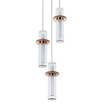 Подвесной светильник золото Trio Odile Acrylic Tube Hanging Lamp Gold варинант исполнения - 1 | Loft Concept в Москве