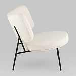 Мини-кресло District Lounge букле белый варинант исполнения - 2 | Loft Concept в Москве