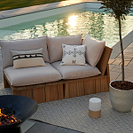 Уличное кресло из массива акации Trivett Wooden Chair варинант исполнения - 9 | Loft Concept в Москве