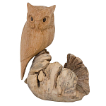 Статуэтка из дерева сова Animals of the World варинант исполнения - 2 | Loft Concept в Москве