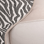 Кресло без подлокотников бежевое с принтом Macrocosm варинант исполнения - 2 | Loft Concept в Москве