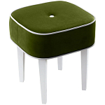 Квадратный мягкий пуф на белых ножках Winton Pouf Square варинант исполнения - 1 | Loft Concept в Москве