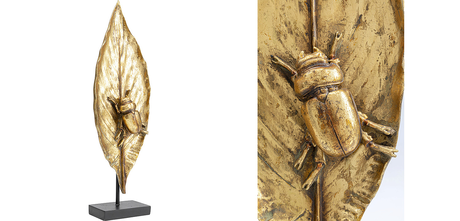 Статуэтка Golden Beetle on a leaf - Loft-Concept в Москве